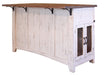 Greenview Kitchen Island - Distressed White - Crafters and Weavers