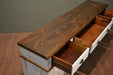 Landon Distressed Sideboard - White - 80" - Crafters and Weavers