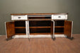 Landon Distressed Sideboard - White - 80" - Crafters and Weavers